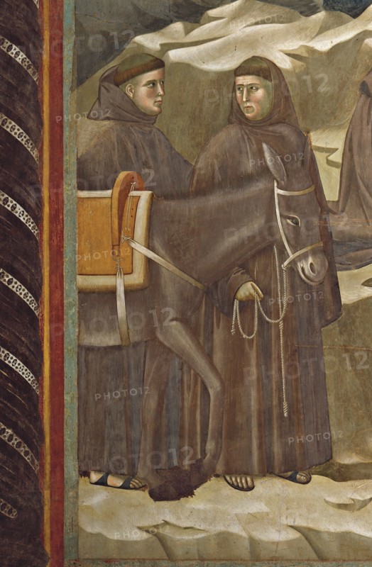 Giotto, Le miracle de la source (détail)