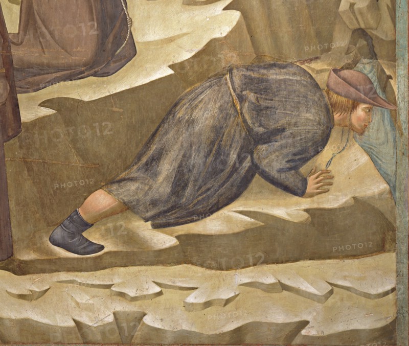Giotto, Le miracle de la source (détail)