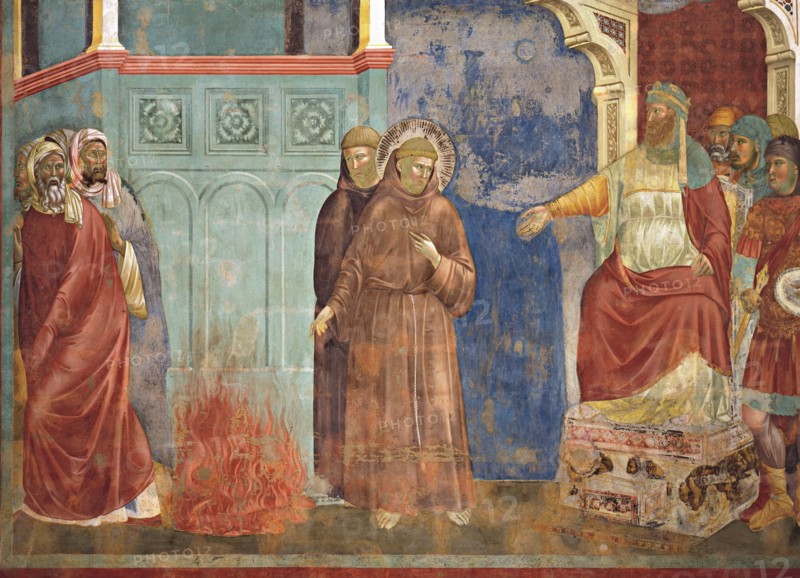 Giotto, Saint François devant le sultan d'Egypte Al-Kâmil en 1219 (détail)