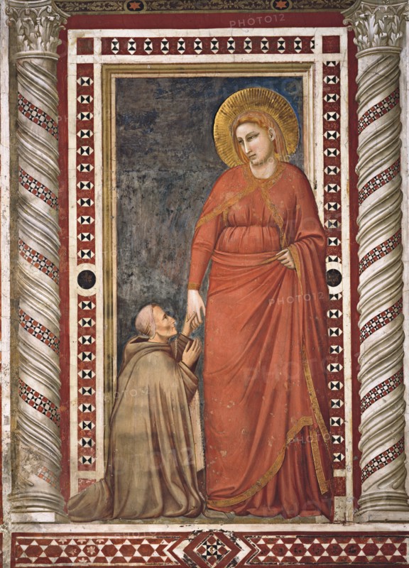 Giotto, Marie-Madeleine et Tebaldo Pontano, évêque d’Assise, en habits de franciscain
