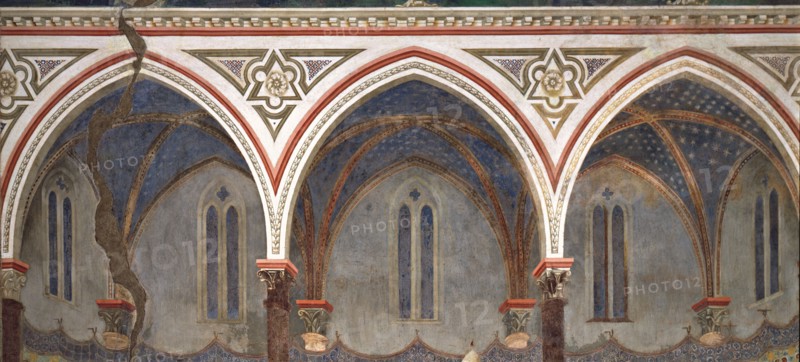 Giotto, La prédication de saint François devant le pape Honorius III (détail)