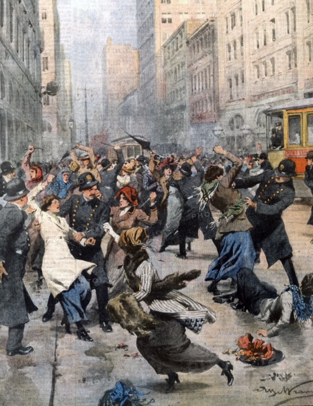 La révolte des couturières à New York pour améliorer l'emploi et les conditions de travail (1913)