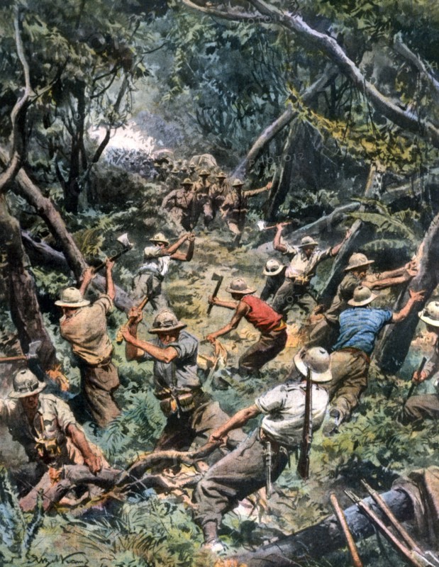 Ouverture de nouvelles voies en Ethiopie par les troupes d’occupation italiennes (1936)
