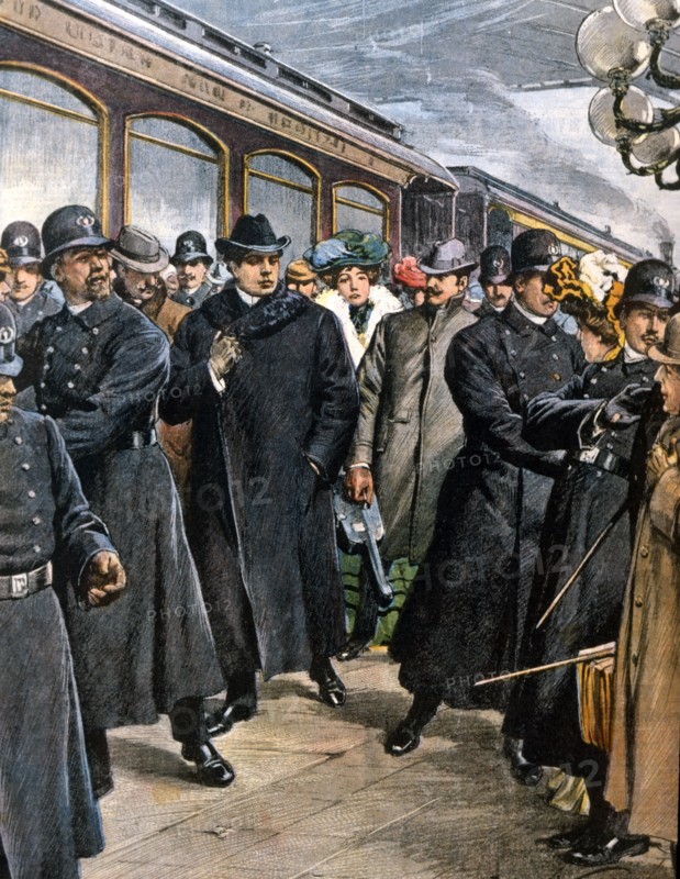 Le musicien italien Pietro Mascagni arrive à New York en Amérique (1902)
