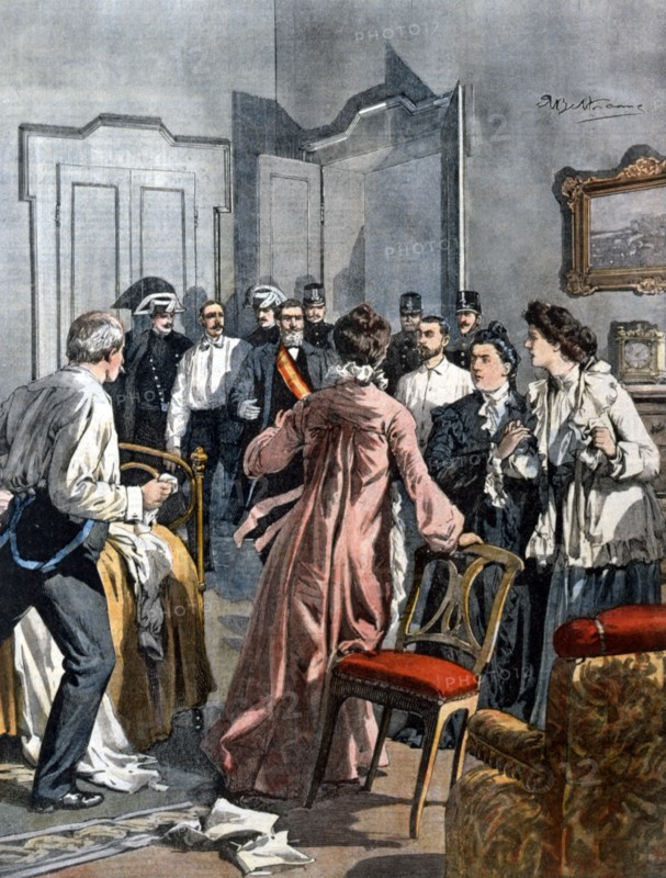 L'arrestation de la célèbre escroc Thérèse Humbert à Madrid (1903)