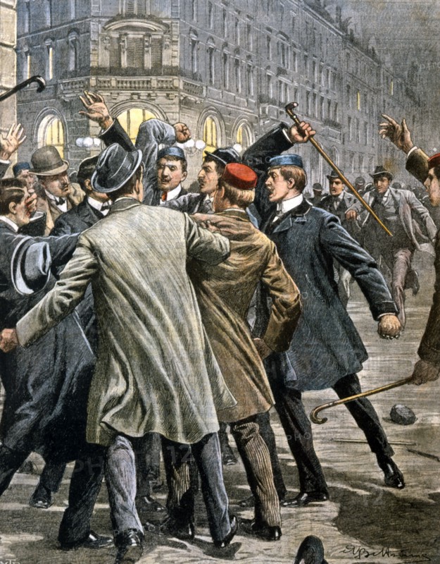 L'interdiction de l'université libre italienne à Innsbruck, conflit entre étudiants allemands et italiens (1903)