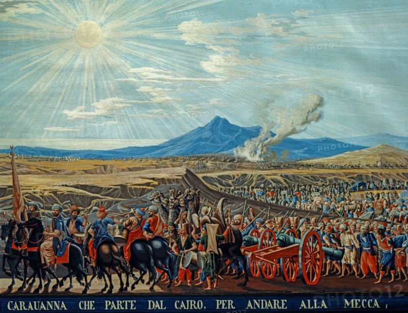 Baseggio, Vue de la caravane qui part du Caire, pour aller en pèlerinage à La Mecque (détail)