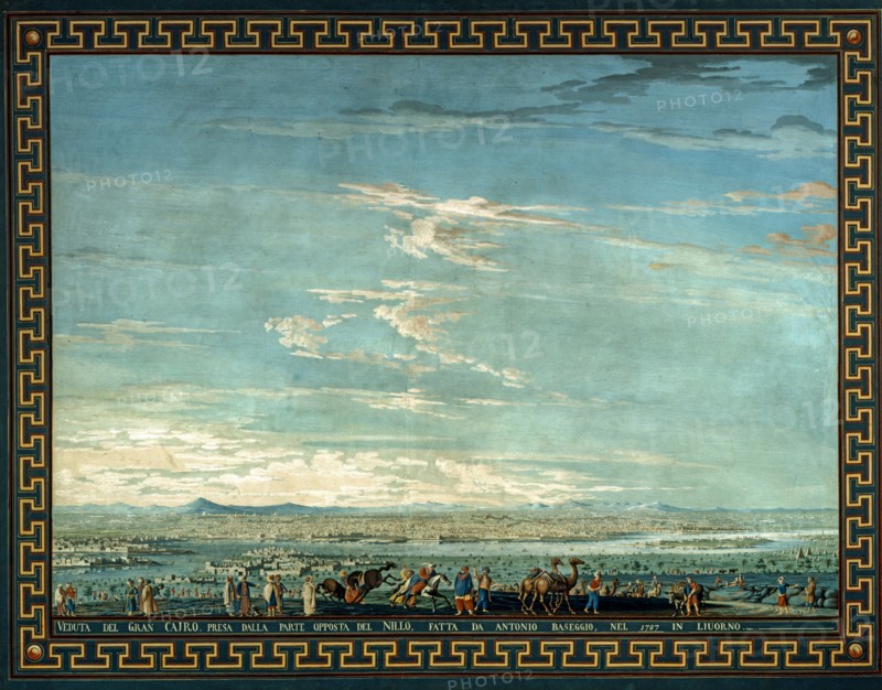 Baseggio, Vue du grand Caire depuis l'autre côté du Nil