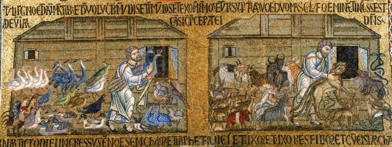 Embarquement des animaux dans l'Arche de Noé