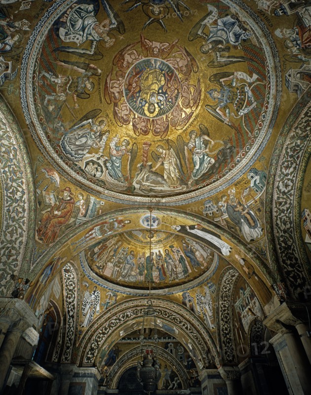 Coupoles du baptistère de la basilique Saint-Marc de Venise