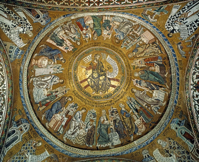 Coupole centrale du baptistère de la basilique Saint-Marc de Venise