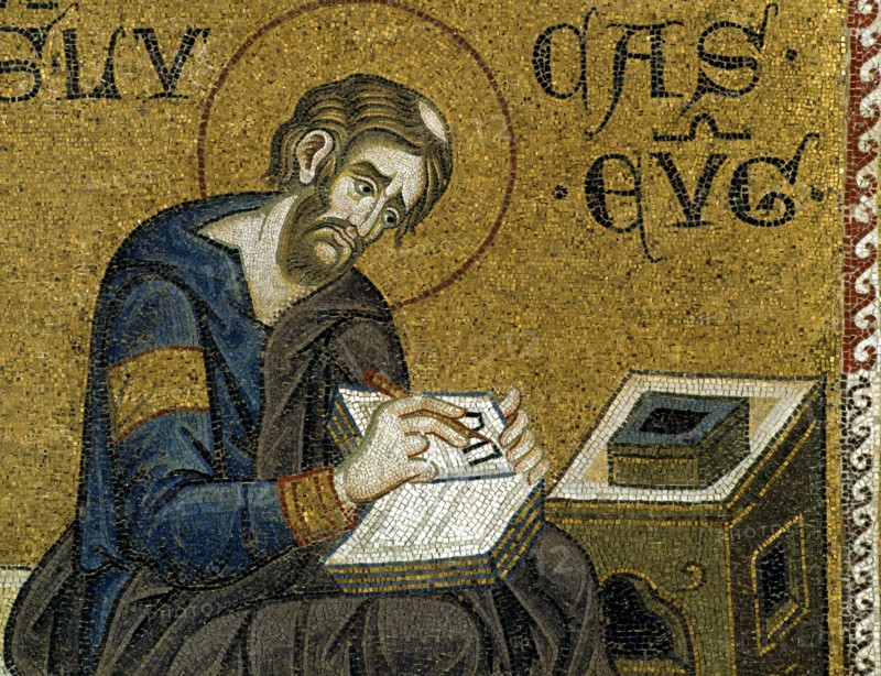 Saint Luc l'Evangéliste, Baptistère de la basilique Saint-Marc de Venise