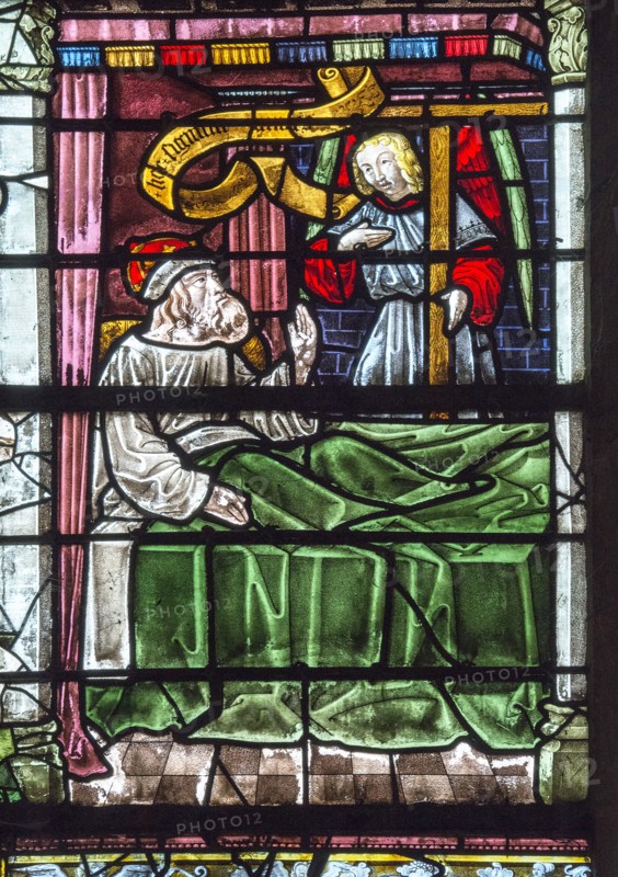 Vitrail du Triomphe de la Croix : le Rêve de Constantin