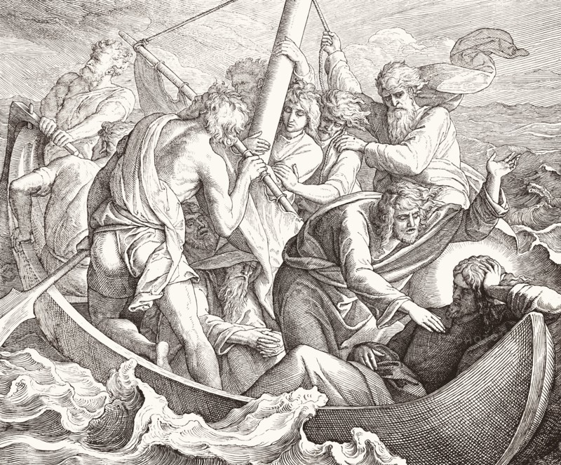 Carolsfeld, Jésus dort pendant la tempête