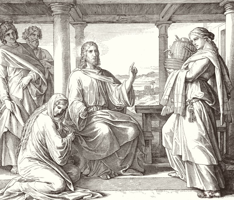 Carolsfeld, Jésus dans la maison de Marthe