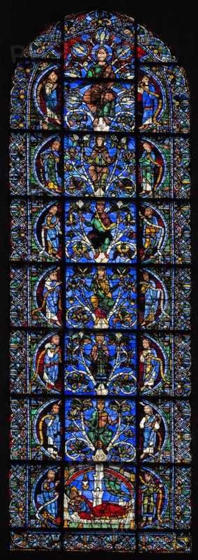 Vitrail de l'Arbre de Jessé (vitrail de Chartres)