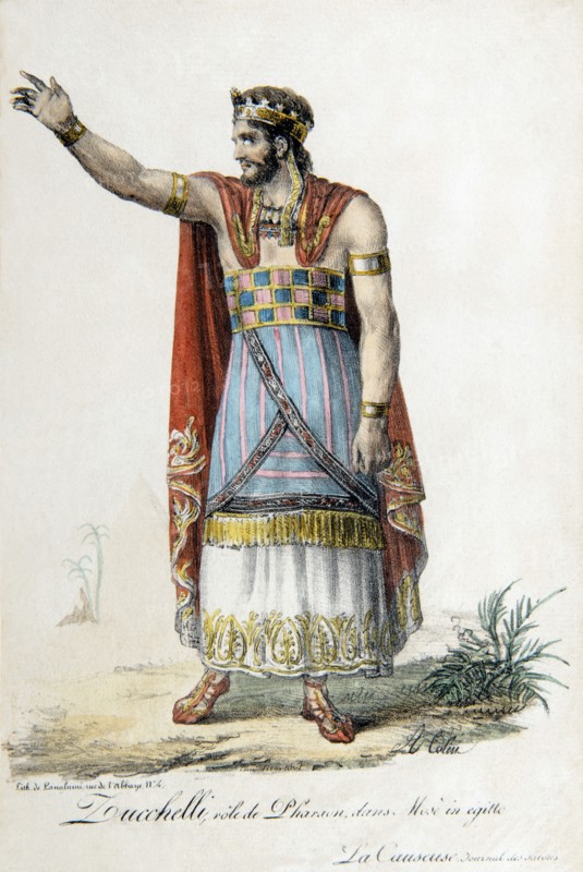 Portrait de Henri-Bernard Dabadie dans le rôle de Pharaon dans "Mosè in Egitto" de Rossini