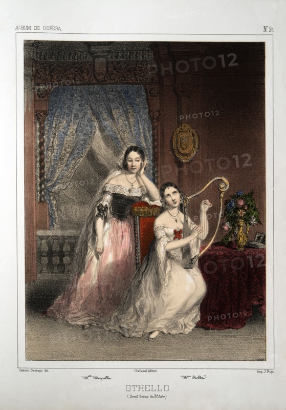 Characters in Rossini's opera "Otello"