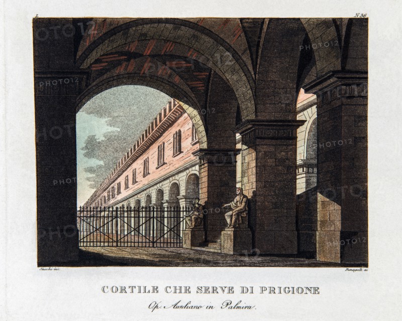 Set for the opera ‘Aureliano in Palmira’ by Rossini