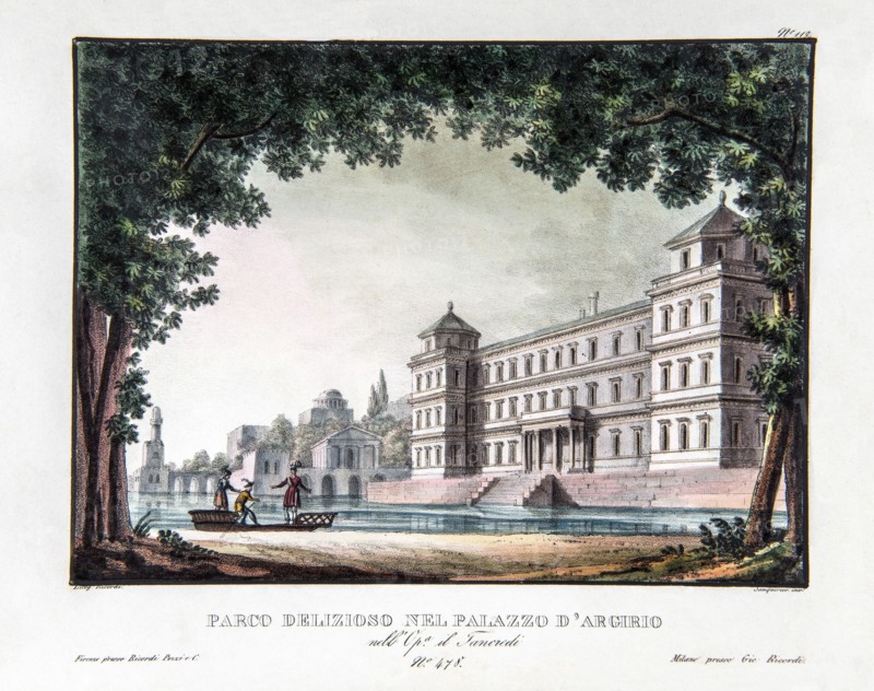 Set design for Rossini's opera ‘Tancredi
