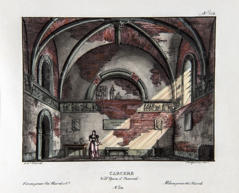 Set design for Rossini's opera ‘Tancredi'