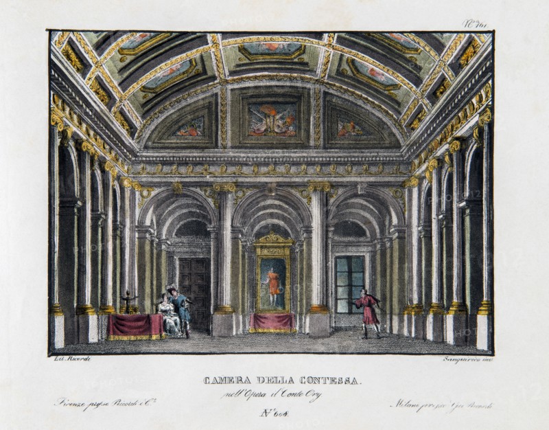 Décor de l'opéra "Le Comte d'Ory" de Rossini