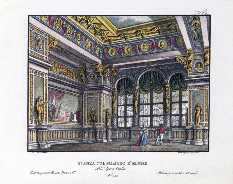 Set design for Rossini's opera ‘Otello