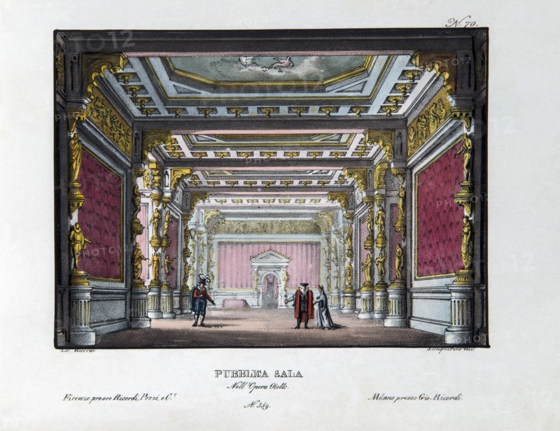 Décor de l'opéra "Otello" de Rossini