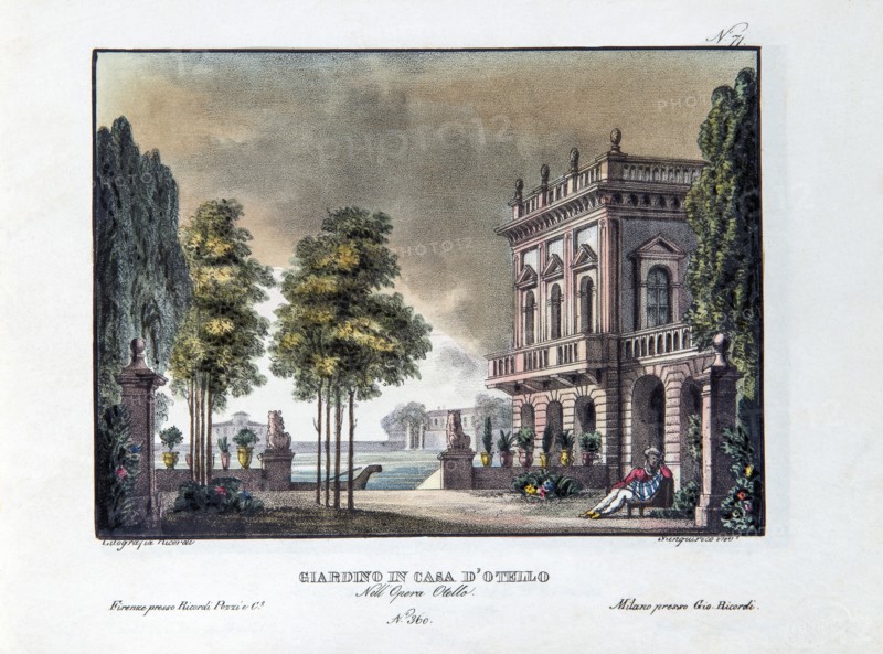 Set design for Rossini's opera ‘Otello