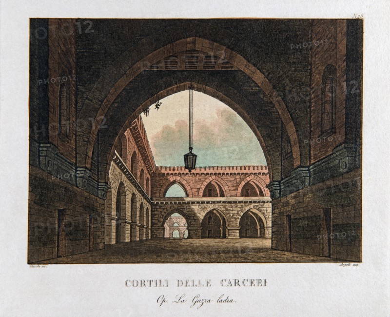 Set design for Rossini's opera ‘The Thieving Magpie"