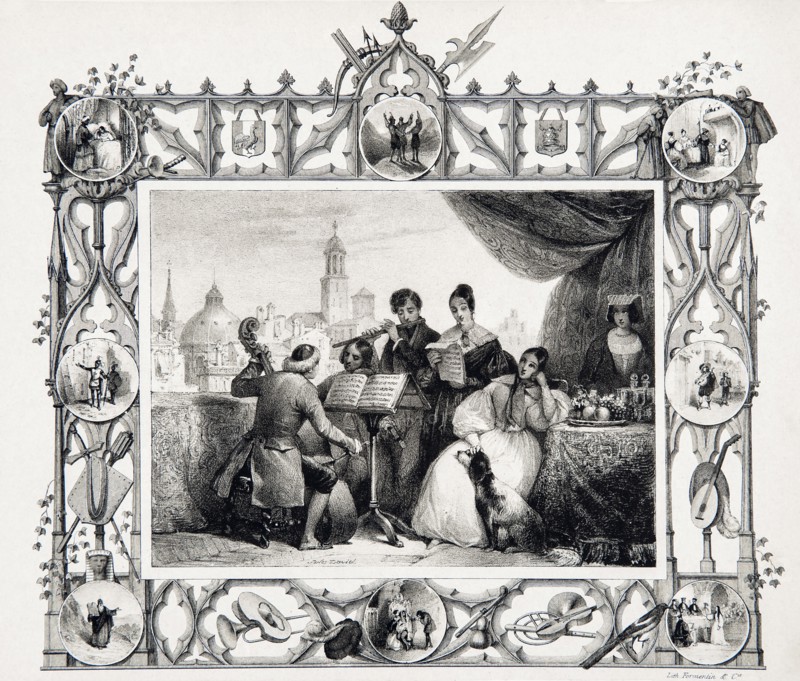 Rossini's 'musical salons' French frontispiece