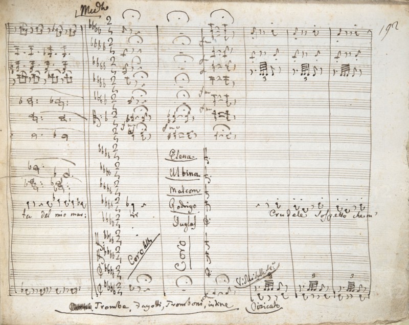Score of the opera ‘La Donna del Lago’ by Rossini
