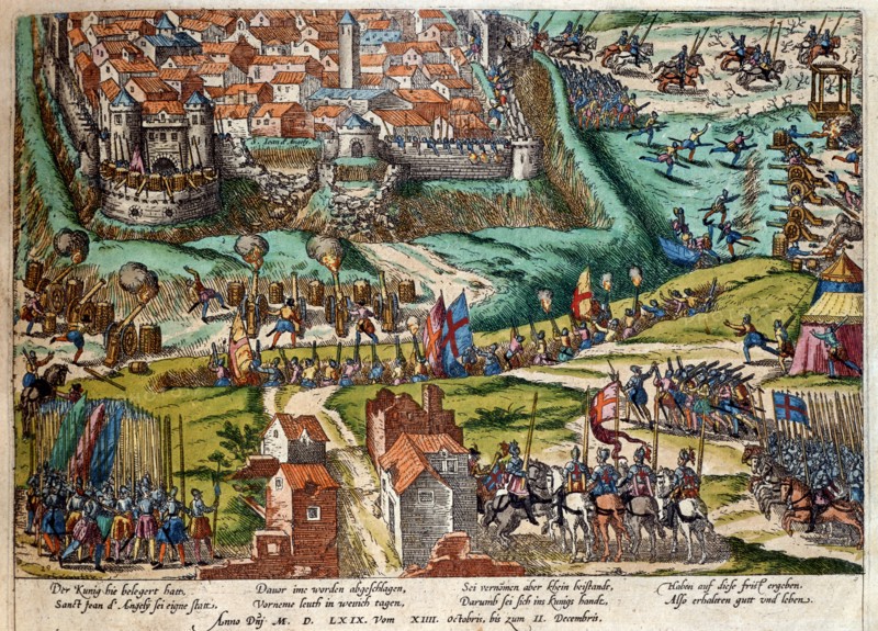 Hogenberg, Le siège de Saint-Jean d'Angély, 1569