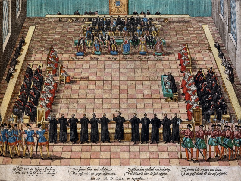 Hogenberg, Le Colloque de Poissy, septembre 1561