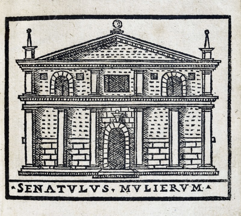 Senatulus Mulierum : Bâtiment du Sénat des Femmes à Rome