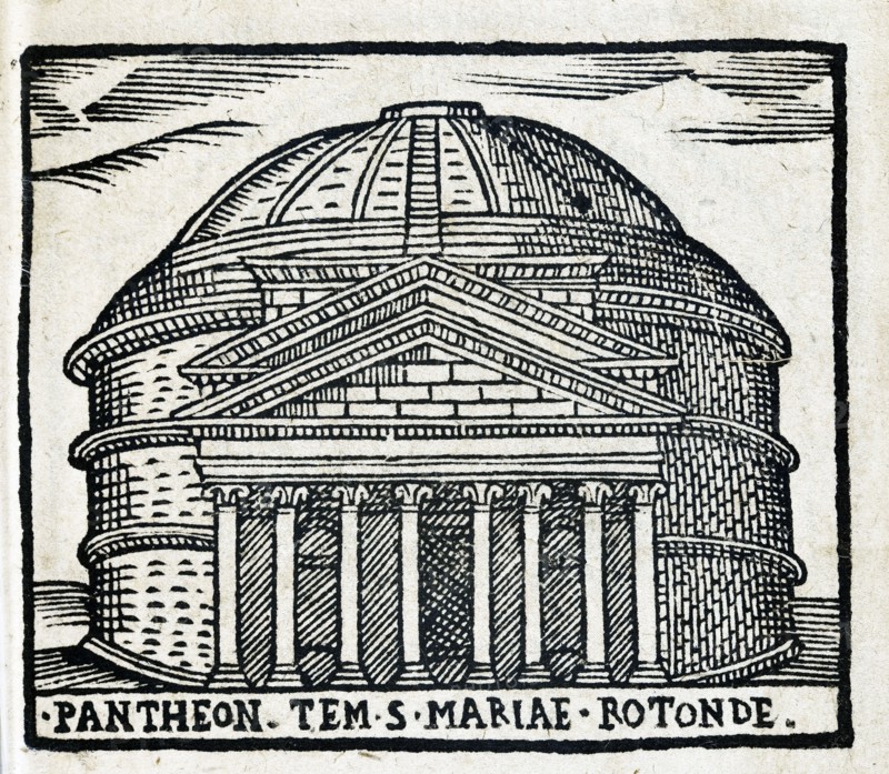 Pantheon Tem. S. Mariae Rotonde : Le Panthéon de Rome