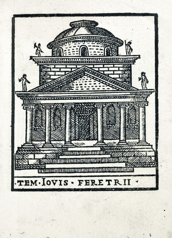 Tem. Iovis Feretrii : Temple de Jupiter Férétrien à Rome