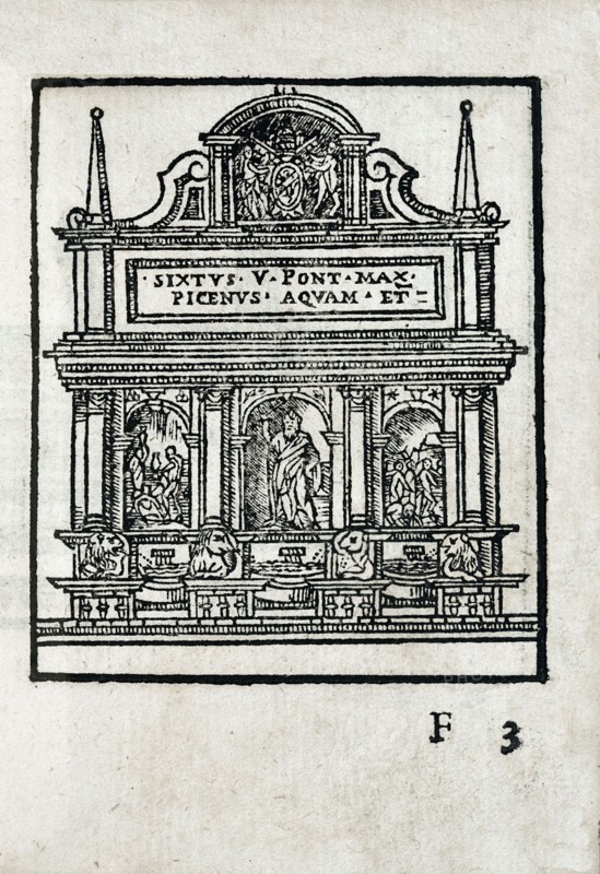 Fountain of the Acqua Felice of Pope Sixtus V in Rome