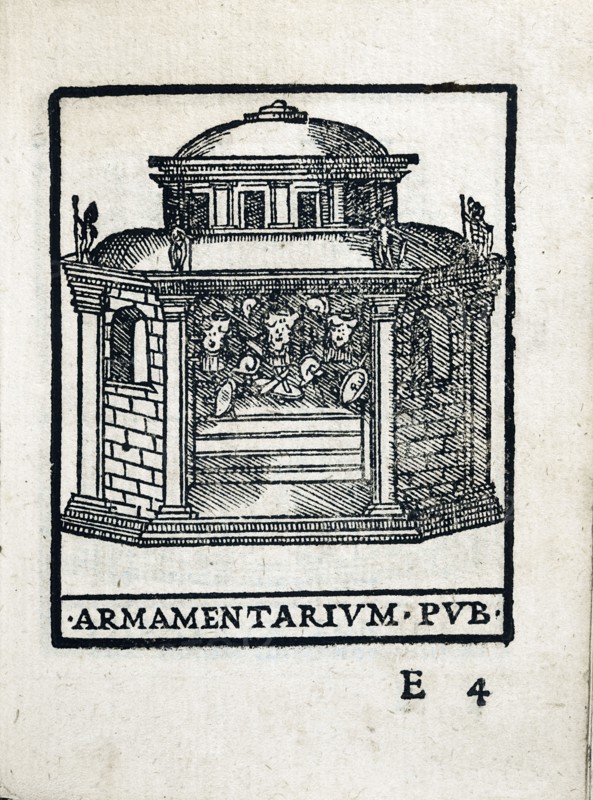Armamentarium Pub.: Weapons and armour depot for Roman troops in Rome