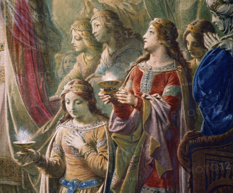 August von Heckel, Le Miracle du Saint Graal (détail)