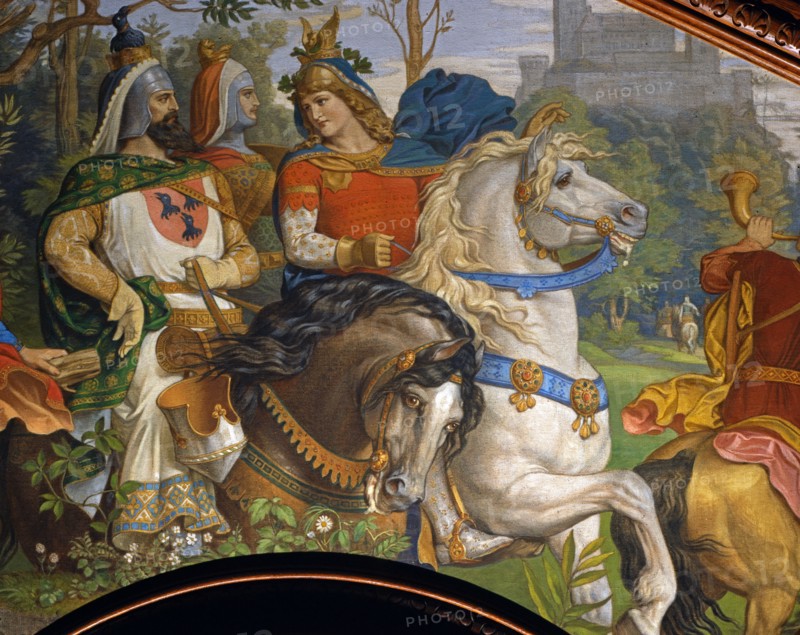 Joseph Matthäus Aigner, Le landgrave de Thuringe Hermann 1er à cheval