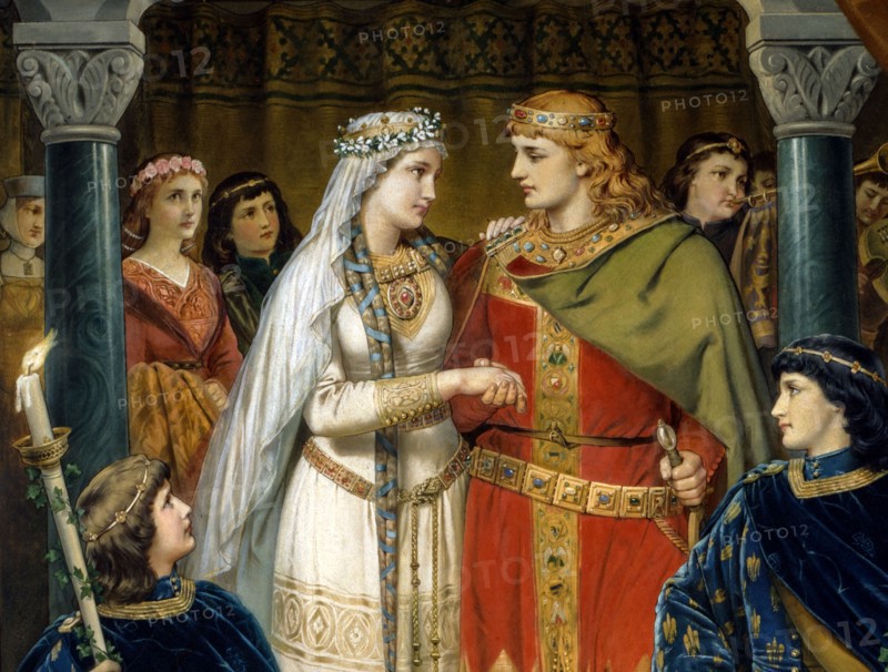 August Spiess, Mariage de Parsifal avec Kondwiramur (détail)