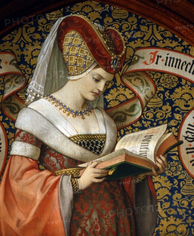 Ferdinand von Piloty, Dame lisant le roman "Tristan et Isolde"