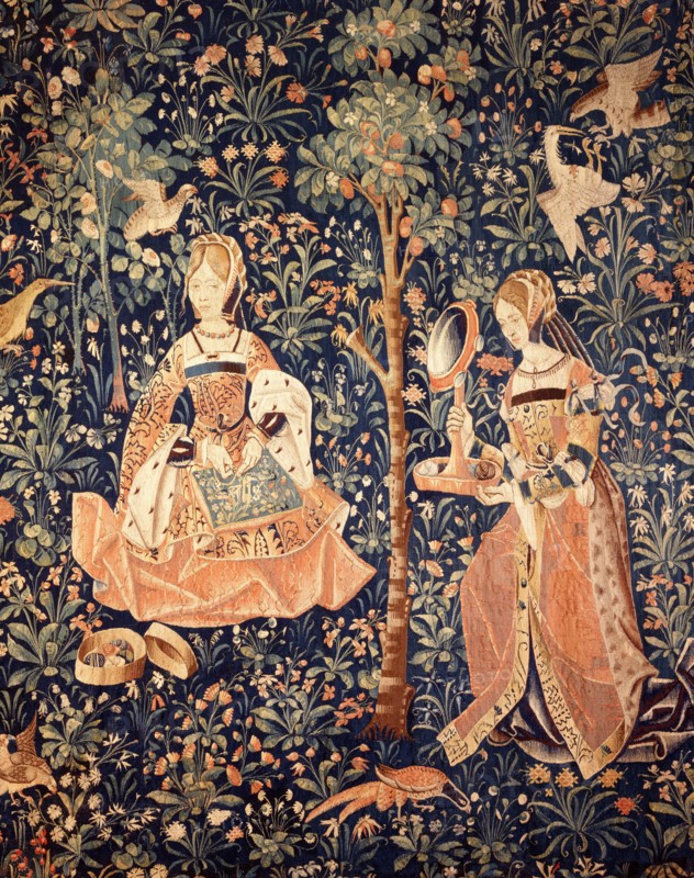 La tenture de la Vie Seigneuriale : La Broderie