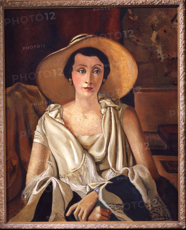 Derain, Portrait de Madame Paul Guillaume au grand chapeau