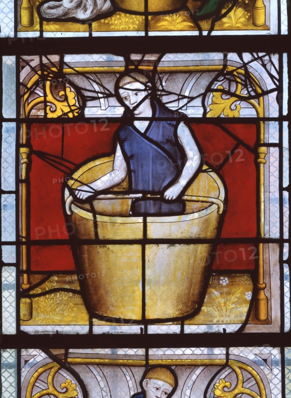 Vitrail des drapiers, Collégiale Notre-Dame à Semur-en-Auxois