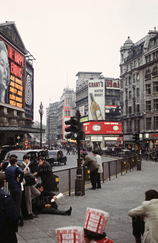 Piccadilly Circus, Londres, 1970