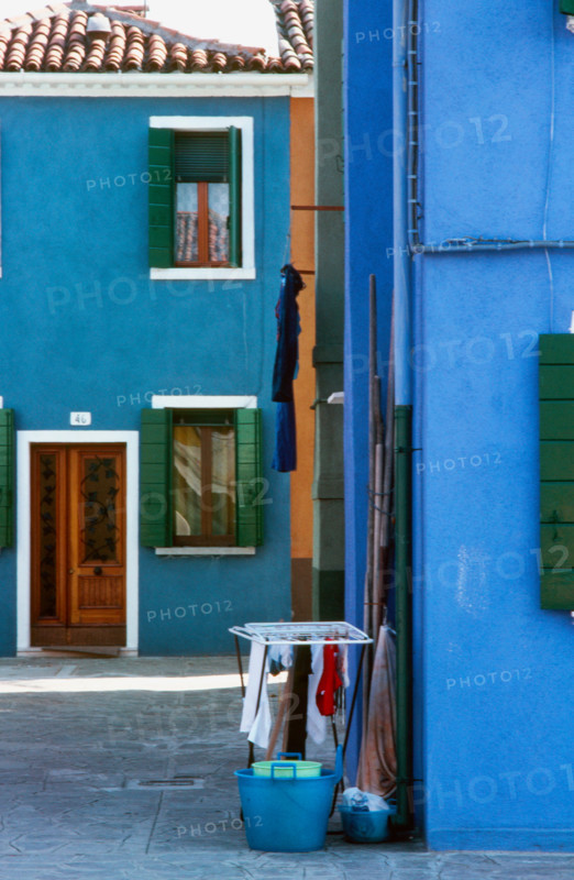 Façades colorées à Burano, Venise