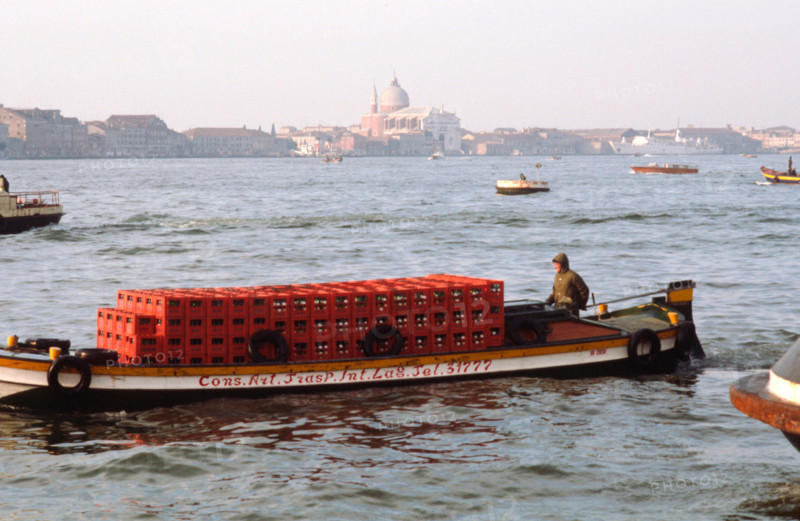 A boat on the Giudecca Canal in Venice