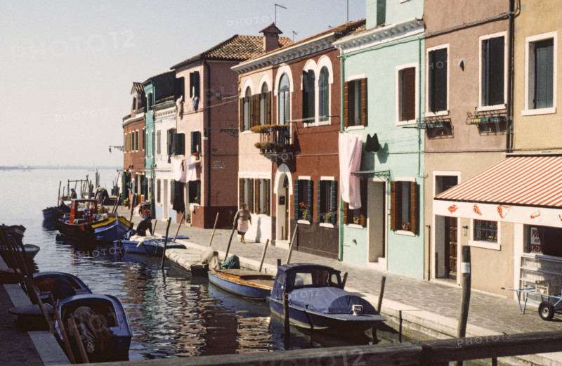 Maisons colorées sur l'île de Burano
